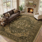 RELEANY Washable Area Rug, Large 10'x14', Water Repellent, Pet Friendly - Image 2