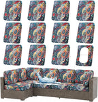 Waterproof Outdoor Cushion Covers, Stretch Patio Slipcovers | UV Resistant by hyha