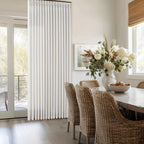 Beige White Pinch Pleated 96 Inch Memory Shaped Linen Blend Curtains 50x96 | - Image 8