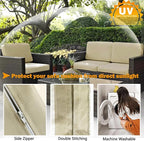 Sqodok Outdoor Cushion Covers 24x24 inch, Wicker Chair - Image 5
