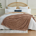 EXQ Home Gentle Soft Fleece Throw Blanket – Cozy Lightweight 3D Imitation - Image 3