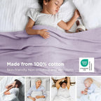Bedsure GentleSoft 100% Cotton Large Throw Blanket - Image 2