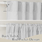RYB HOME Sheer Curtains for Kitchen - Image 3