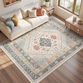Area Rugs 5x7 Washable Rugs for Living Room, Ultra-Thin Soft Floral Vintage by Restydon