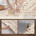 8x10 Area Rugs for Living Room, Large Washable Rug, Dining Room, Low Pile - Image 6