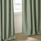 Sage Green 120 Inch Curtains High Ceiling Tall Curtains 2 Panels Set | Pinch - Image 9