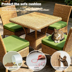 Sqodok Outdoor Cushion Covers 21x19 inch, Wicker Chair - Image 7