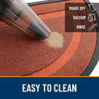 OLANLY Half Circle Front Door Mat Outside 35x23 All-Season Rubber Doormat | - Image 5