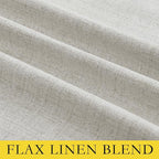 NICETOWN 100% Black Out Curtains 84 inch Long 2 Panels, Linen Blend Thermal - Image 4