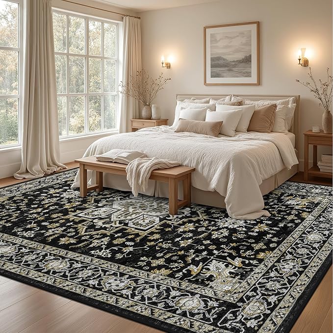 9x12 Area Rugs Living Room: Washable Rug - Image 4