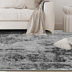 6x9 Area Rugs for Living Room Washable Bedroom Dining Room Black Grey Gold | - Image 9