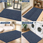 BEQHAUSE Dirt Trapper Door Mat 32" x 48", Non-Slip Washable Doormats, Low - Image 8