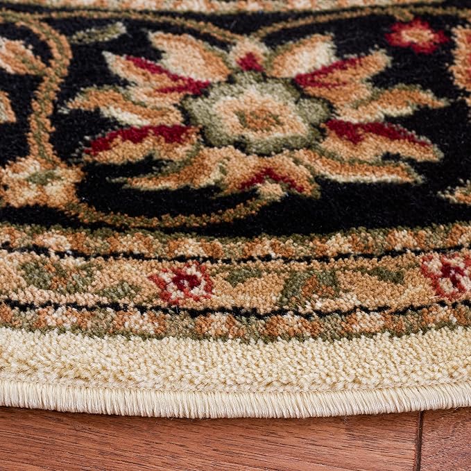 SAFAVIEH Lyndhurst Collection 6' Round Ivory/Black LNH212B Traditional Oriental - Image 4