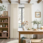 Birch Beige Linen Curtains 80 Inch Length - Image 8