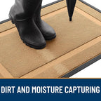 OLANLY Front Door Mat Outside 47x17, All-Season Heavy-Duty Rubber Doormat | - Image 4