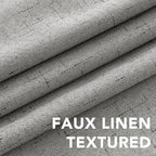 H.VERSAILTEX Linen Blackout Curtains 96 Inches Long, 100% Absolutely Blackout - Image 4