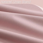 100% Blackout Linen Curtains 90 Inch 2 Panels Set - Image 3