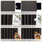 100% Blackout Curtains 90 Inch Length 2 Panels Set - Image 5