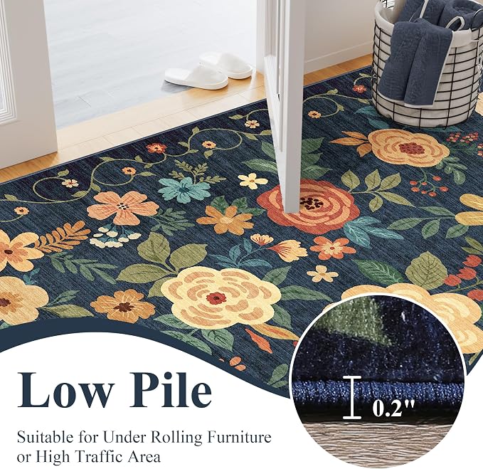 DUKINO 2x7 Runner Rug for Hallway, Soft Washable Rug Non Slip, Stain Resistant - Image 7