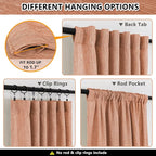 MYSKY HOME Burnt Orange Curtains - Image 3