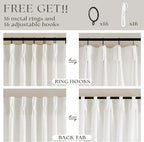 Beige White Pinch Pleated Linen Curtains 2 Panels 105 Inches Long | 400GSM - Image 5