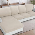 H.VERSAILTEX Sectional Couch Covers 4 Pieces Sofa Seat Cushion Covers L Shape by HVERSAILTEX