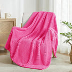 Exclusivo Mezcla Large Waffle Fleece Throw Blanket by ExclusivoMezcla