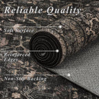 Schweek 8x10 Washable Area Rug Non-Slip Vintage Dark Rugs - Image 5