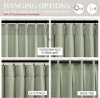 PleatedDrapes Sage Green Farmhouse Curtains - Image 5