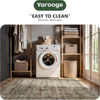 2x8 Hallway Runner Rug, Washable Vintage Retro Long Runner Rugs - Image 7