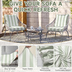 CALBODE 8 Pcs Outdoor Seat Cushion Covers - Image 4