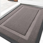OLANLY Front Door Mat Outside 33x21, All-Season Heavy-Duty Rubber Doormat | by OLANLY