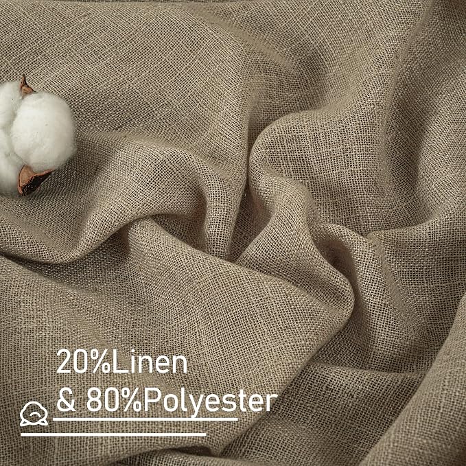 68 Inch Length Sheer Linen Curtains - Image 3