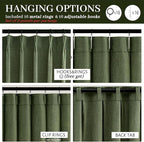 PleatedDrapes Vintage Moody Green Lodon Curtains - Image 4