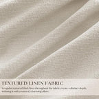 100% Blackout Linen 126 Inch Curtains 2 Panel Set - Image 2