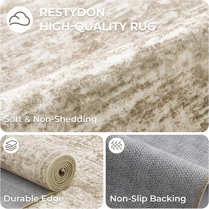 3x14 Runner Rug Non Slip, Washable Hallway Runner Rug, Living Room, Extra Long - Image 7