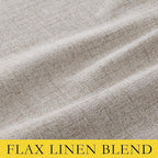 NICETOWN 100% Blackout Linen Curtains - Image 2