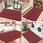 BEQHAUSE Dirt Trapper Door Mat 36" x 60", Non-Slip Washable Doormats, Low - Image 8