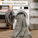 Green Brown 8x10 Washable Area Rugs - Image 4