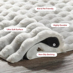 nuLOOM Jeni Off White Checkered Washable Area Rug, Off White - Image 6