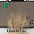 LUMI Outside Welcome Door Mat 32x47, Non-Slip Durable Rubber Easy Clean | Hello - Image 4