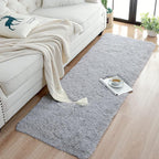 Chicrug Soft Runner Rugs for Bedroom Living Room Plush Fluffy Rug 3x8 | Shag - Image 3
