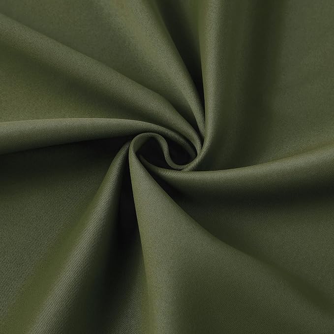 Dark Olive Pinch Pleated Curtains 72 Inches Long - Image 6