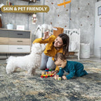Runner Rugs for Hallways Kitchen 2.6x8 Non Slip Washable Multi Color | Modern - Image 7