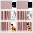 100% Blackout Linen Curtains 90 Inch 2 Panels Set - Image 5