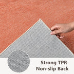 2x10 Orange/White Runner Rug Washable Non-Slip - Image 6
