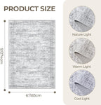 6x9 Area Rugs for Living Room, Large Washable Rug, Dining Room, Low Pile - Image 2