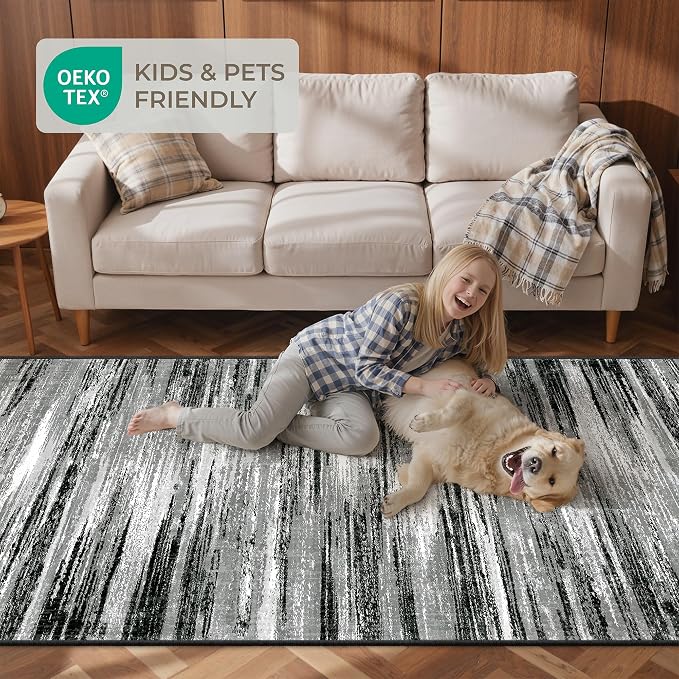 2'6 x 8' Runner Rug Non Slip, Washable Kitchen Rugs, Nursery Room, Soft Runner - Image 9