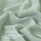 Light Sage Linen Sheer Curtains - Image 2