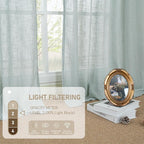 Short Linen Curtains 36 Inch Length - Image 4